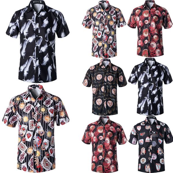 new mens casual hawaiian short sleeve blouse shirts floral print loose beach shirt plus size xl-5xl, White;black
new mens casual hawaiian short sleeve blouse shirts floral print loose beach shirt plus size xl-5xl, White;black