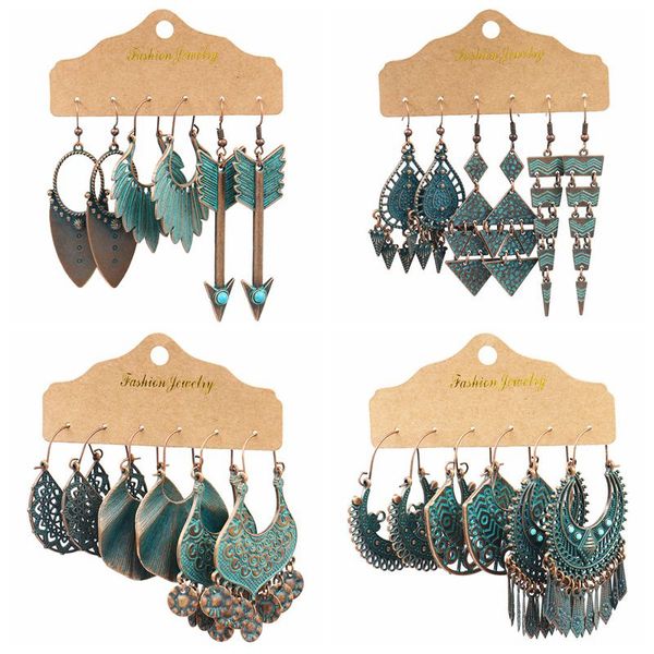 vintage bronze irregular geometric triangle arrow tassel dangle earrings set for women boho retro alloy jhumka earrings, Silver
vintage bronze irregular geometric triangle arrow tassel dangle earrings set for women boho retro alloy jhumka earrings, Silver