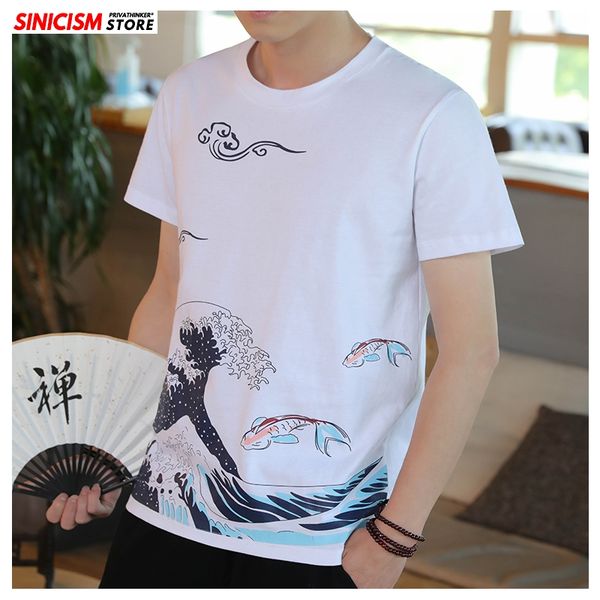 sinicism store new men vintage casual o-neck tshirts men's plus size summer tshirts male printed clothes chinese style tees 2020, White;black
sinicism store new men vintage casual o-neck tshirts men's plus size summer tshirts male printed clothes chinese style tees 2020, White;black