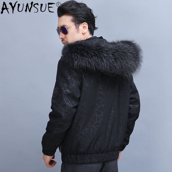 ayunsue 2020 new real fur coat men parkas winter jacket hooded natural fur liner warm clothes jaqueta masculino 8901 kj, Black
ayunsue 2020 new real fur coat men parkas winter jacket hooded natural fur liner warm clothes jaqueta masculino 8901 kj, Black