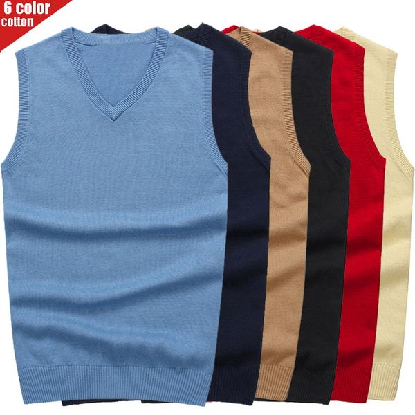 autumn and winter 2019 new men's cotton sweater vest business leisure v-neck fit vest pullover 8501, White;black
autumn and winter 2019 new men's cotton sweater vest business leisure v-neck fit vest pullover 8501, White;black