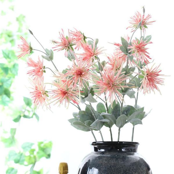 3 heads long stem artificial flower chrysanthemum flores autumn fall home garden decoration fake silk flower
3 heads long stem artificial flower chrysanthemum flores autumn fall home garden decoration fake silk flower