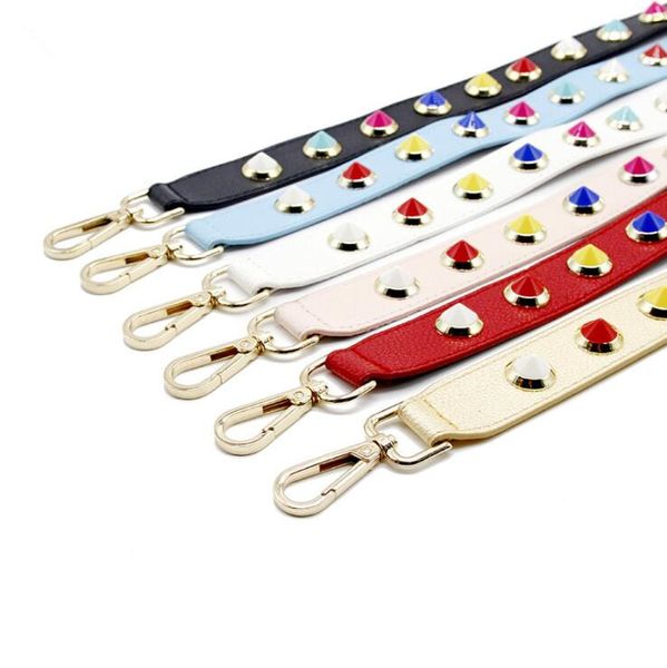 fashion rivet shoulder belt bag strap leather handle bag parts accessories replacement women wide belt handbag handles for bags, Black
fashion rivet shoulder belt bag strap leather handle bag parts accessories replacement women wide belt handbag handles for bags, Black