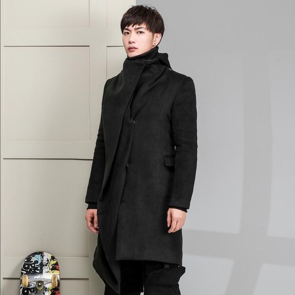 s-5xl 2019 new winter clothing original fashion wool trench men's personality fake two-piece lapels slim mid-length blends coat, Black
s-5xl 2019 new winter clothing original fashion wool trench men's personality fake two-piece lapels slim mid-length blends coat, Black