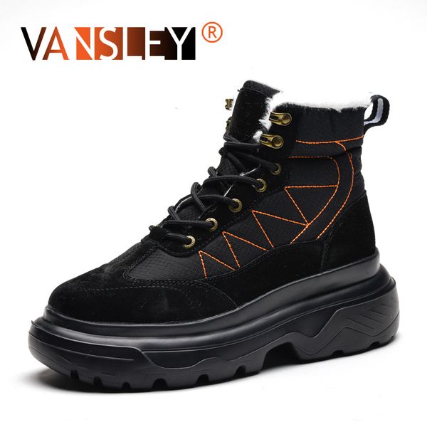 new fashion men boots winter plush warm snow boots non-slip outdoor lace-up ankle men shoes winter sneakers, Black
new fashion men boots winter plush warm snow boots non-slip outdoor lace-up ankle men shoes winter sneakers, Black