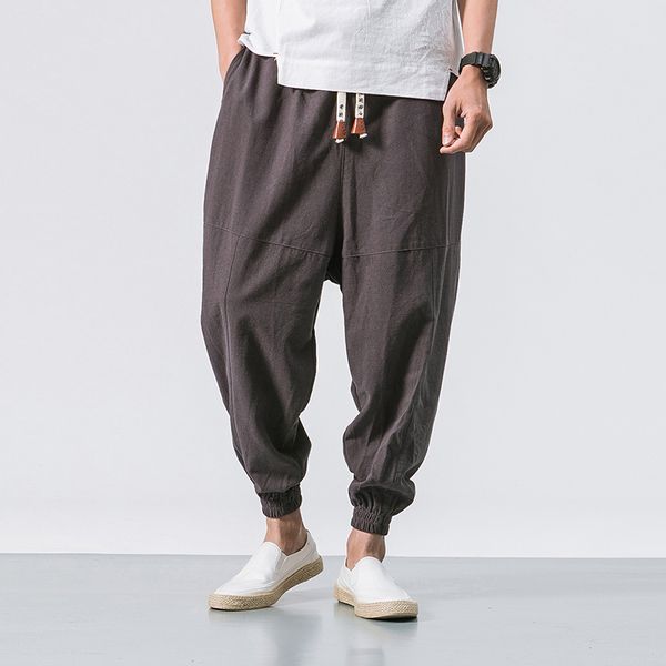 men's pants m~5xl 2021 chinese asos loose and large size harlem lantern flax nine-cent radish, Black
men's pants m~5xl 2021 chinese asos loose and large size harlem lantern flax nine-cent radish, Black
