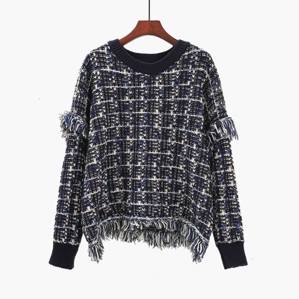 2020 round neck spring tassels polka dots plaided cashmere pullover knitting sweater y804, White;black
2020 round neck spring tassels polka dots plaided cashmere pullover knitting sweater y804, White;black