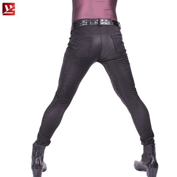 sexy men plus size 3d print punk elastic tight trousers pu faux leather shiny pencil pants glossy stage pencil pants jeans f119, Black
sexy men plus size 3d print punk elastic tight trousers pu faux leather shiny pencil pants glossy stage pencil pants jeans f119, Black
