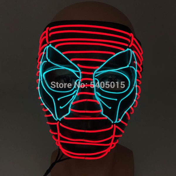 1piece el wire light up mask halloween party mask masquerade dance glow party supplies for wedding holiday diy decoration
1piece el wire light up mask halloween party mask masquerade dance glow party supplies for wedding holiday diy decoration