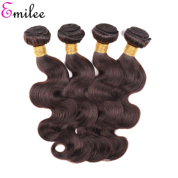 emilee 2# body wave hair bundles with closure color 2 dark brown hair bundle peruvian pre-colored remy hair extension, Black
emilee 2# body wave hair bundles with closure color 2 dark brown hair bundle peruvian pre-colored remy hair extension, Black