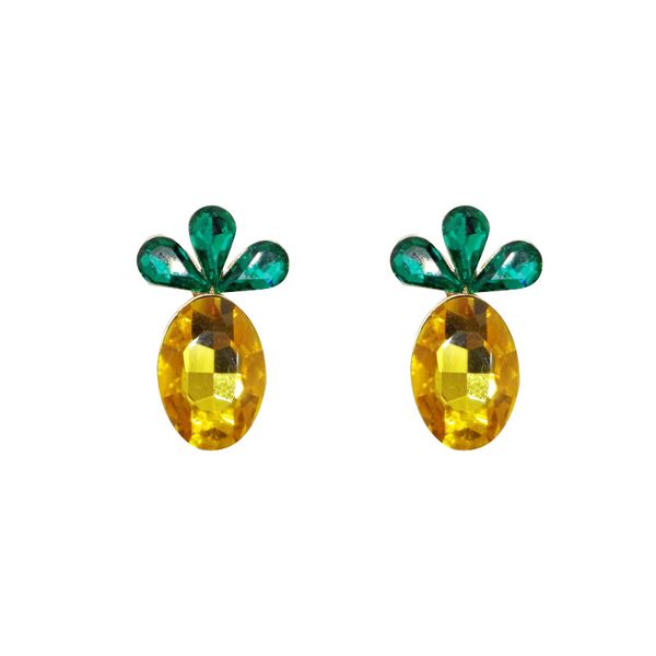 korean trendy earrings shiny crystal pineapple cherry stud earrings colored rhinestone fruit women ear jewelry, Golden;silver
korean trendy earrings shiny crystal pineapple cherry stud earrings colored rhinestone fruit women ear jewelry, Golden;silver