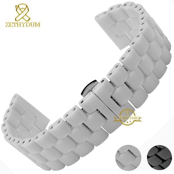 ceramic watchband watch strap bracelet wristwatches band 22 24mm white black butterfly buckle watch belt accessories not fade, Black;brown
ceramic watchband watch strap bracelet wristwatches band 22 24mm white black butterfly buckle watch belt accessories not fade, Black;brown