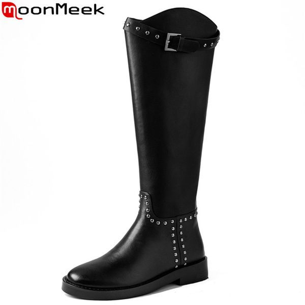 moonmeek 2020 new arrive knee high boots low heel round toe buckle ladies shoes winter black color women boots
moonmeek 2020 new arrive knee high boots low heel round toe buckle ladies shoes winter black color women boots