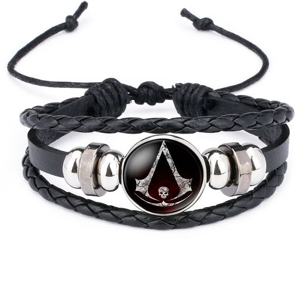 2019 fashion assassins bracelet gem glass weaving leather bangle lace-up generous simple jewelry popular cool bracelet pet supplies, Golden;silver
2019 fashion assassins bracelet gem glass weaving leather bangle lace-up generous simple jewelry popular cool bracelet pet supplies, Golden;silver