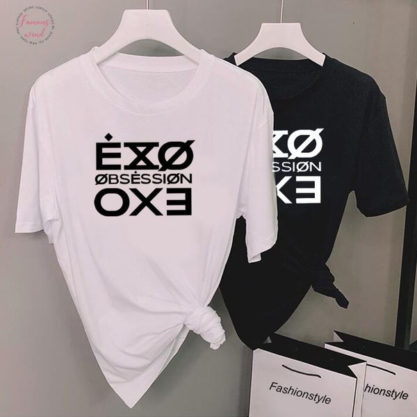 fashion letter printed tshirt women kpop exo obsession t shirt polyester casual short sleeve tee shirt fasns clothes, White
fashion letter printed tshirt women kpop exo obsession t shirt polyester casual short sleeve tee shirt fasns clothes, White