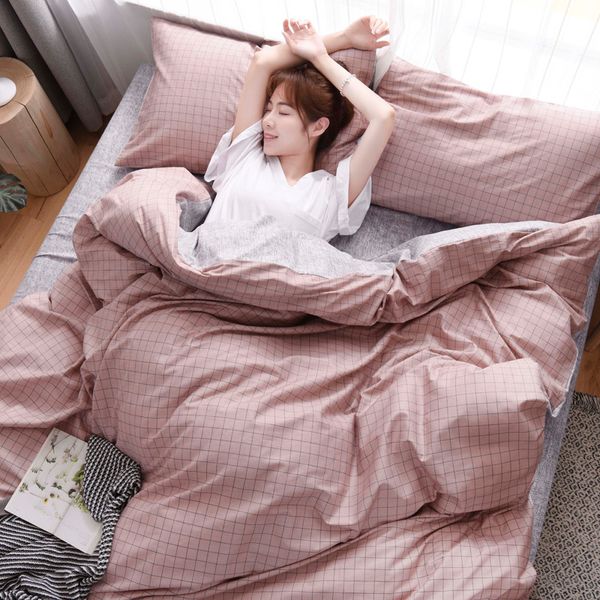 pure cotton washed cotton ab side modern style bed set duvet cover pillowcase flat fitted bed sheet bean paste plaid grey brown
pure cotton washed cotton ab side modern style bed set duvet cover pillowcase flat fitted bed sheet bean paste plaid grey brown