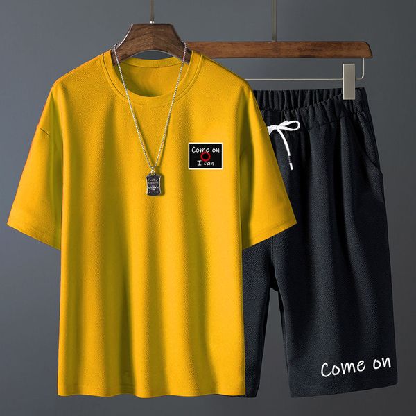 summer men's sports suit sport breathable two-piece casual suit sweat-absorbing quick-drying round neck short sleeve, White;black
summer men's sports suit sport breathable two-piece casual suit sweat-absorbing quick-drying round neck short sleeve, White;black