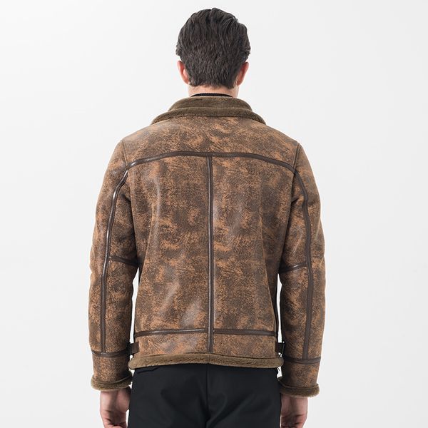 british retro wool fur lining winter warm mens genuine leather jacket single breasted fur collar slim fit coat man plus size 4xl, Black
british retro wool fur lining winter warm mens genuine leather jacket single breasted fur collar slim fit coat man plus size 4xl, Black
