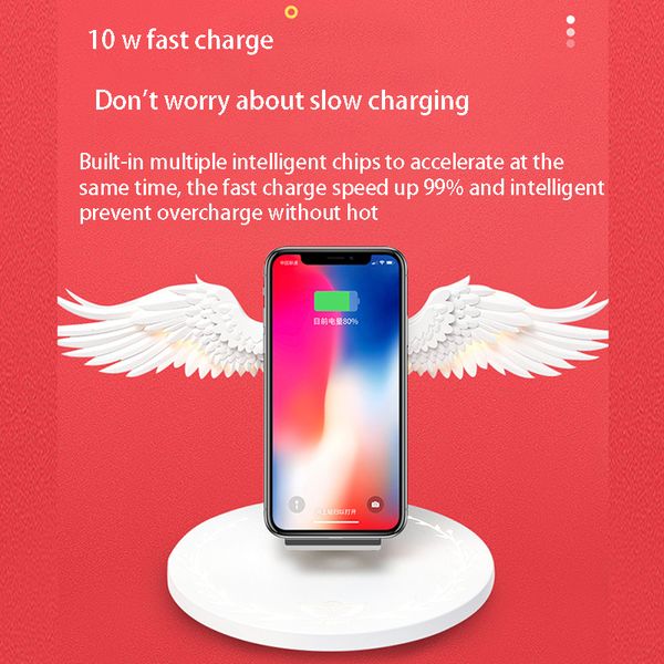 wireless charging dock 10w angel wings fast charger for universal mobile phone huawei iphone samsung with night light bookshelf ornament
wireless charging dock 10w angel wings fast charger for universal mobile phone huawei iphone samsung with night light bookshelf ornament