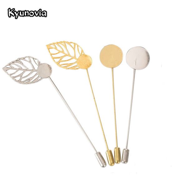 kyunovia gold silver long brooch diy boutonnieres lapel pin dress leaf components for jewelry making brooches base/tray d147, Gray
kyunovia gold silver long brooch diy boutonnieres lapel pin dress leaf components for jewelry making brooches base/tray d147, Gray