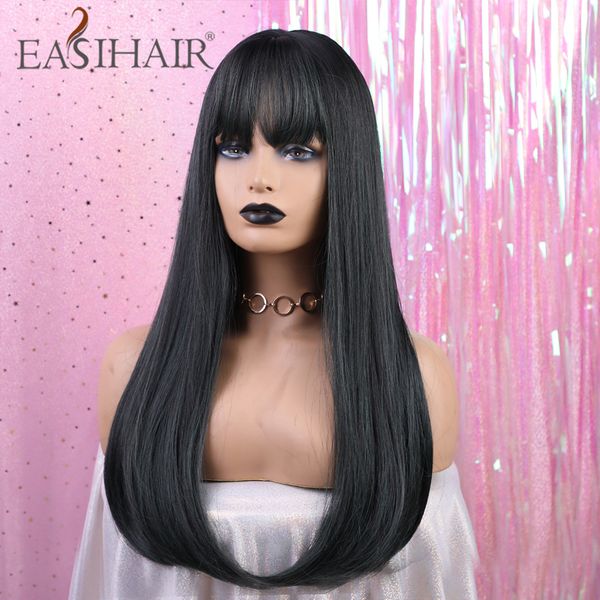 easihair long straight synthetic wigs with bangs cosplay wigs for black women high density fiber hair wig high temperature
easihair long straight synthetic wigs with bangs cosplay wigs for black women high density fiber hair wig high temperature