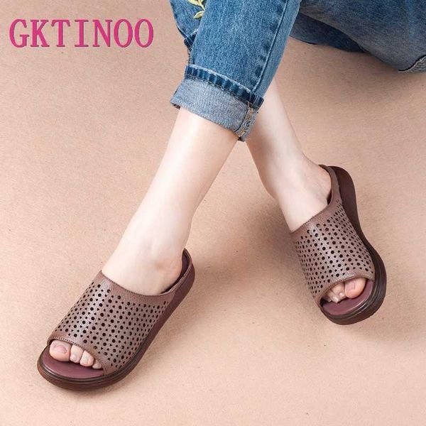 gktinoo summer women shoes wedges slippers platform sandals genuine leather handmade hollow out comfortable women slides, Black
gktinoo summer women shoes wedges slippers platform sandals genuine leather handmade hollow out comfortable women slides, Black