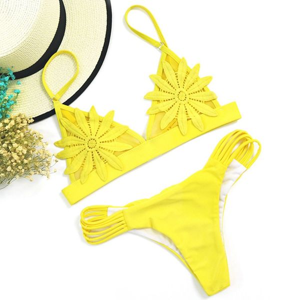 mesh embroidered flower strappy bikini bathing suit swimsuit thong swimwear women brazilian bikini l yellow, White;black
mesh embroidered flower strappy bikini bathing suit swimsuit thong swimwear women brazilian bikini l yellow, White;black
