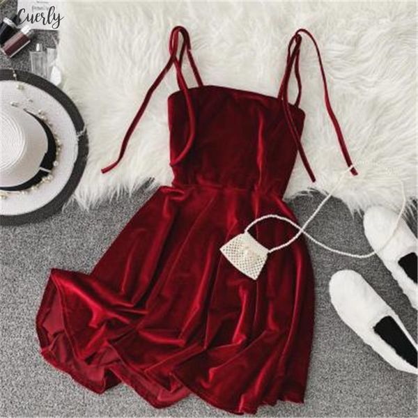 2020 summer women kawaii solid dress velvet spaghetti strap christmas halloween party dress empire a line vestidos cute clothing, Black;gray
2020 summer women kawaii solid dress velvet spaghetti strap christmas halloween party dress empire a line vestidos cute clothing, Black;gray