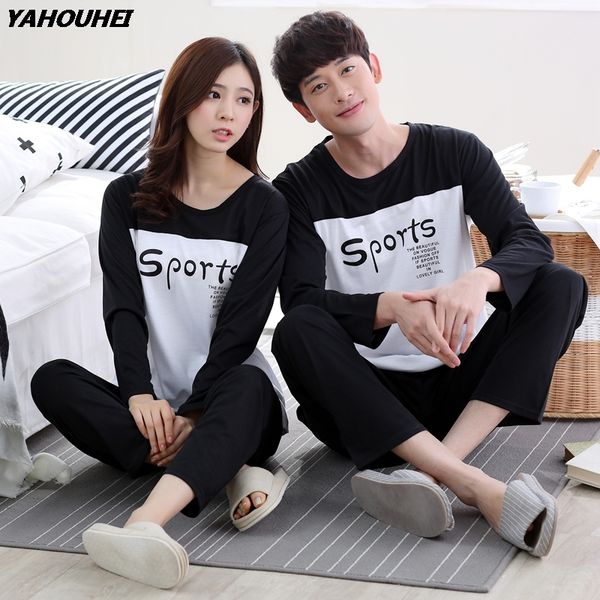 casual cotton pajama set for women 2018 autumn couples long sleeve o-neck pyjama sleepwear men loungewear homewear home clothing, Blue;gray
casual cotton pajama set for women 2018 autumn couples long sleeve o-neck pyjama sleepwear men loungewear homewear home clothing, Blue;gray