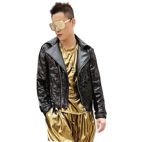 мужчины черный sequined мотоцикла куртка мужчины женщины streetwear hip hop повседневный полупальто ночной клуб stage показать костюмы, Black;brown
мужчины черный sequined мотоцикла куртка мужчины женщины streetwear hip hop повседневный полупальто ночной клуб stage показать костюмы, Black;brown