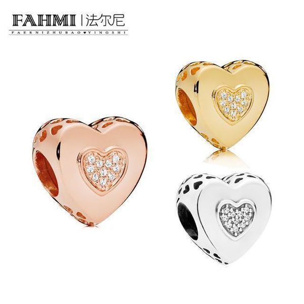fahmi 100% 925 sterling silver 1: 1 glamour rose logo heart charm gold beaded women charm diy bracelet beaded wholesale, Black
fahmi 100% 925 sterling silver 1: 1 glamour rose logo heart charm gold beaded women charm diy bracelet beaded wholesale, Black