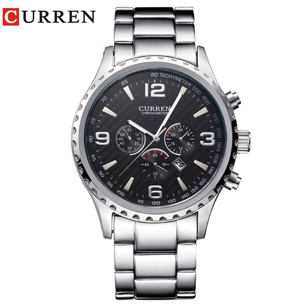 curren fashion sports men watches casual quartz wristwatch full steel clock relogio masculino montre homme, Slivery;brown
curren fashion sports men watches casual quartz wristwatch full steel clock relogio masculino montre homme, Slivery;brown