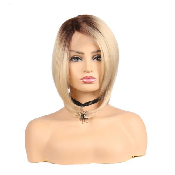 plecare short bob straight synthetic pruike lace front wig glueless high temperature heat resistant fiber hair women wigs, Black
plecare short bob straight synthetic pruike lace front wig glueless high temperature heat resistant fiber hair women wigs, Black