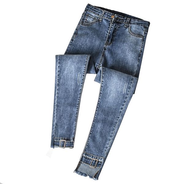 fashion women skinny high waist jeans new summer black blue denim jeans woman vintage slim pencil pants ripped femme c4193
fashion women skinny high waist jeans new summer black blue denim jeans woman vintage slim pencil pants ripped femme c4193