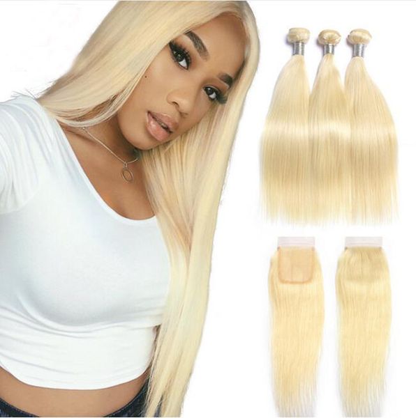 10a brazilian virgin hair #613 blond 3 bundles with 4"*4" closure lace closure and bundles silk straight hair bundles and frontal, Black;brown
10a brazilian virgin hair #613 blond 3 bundles with 4"*4" closure lace closure and bundles silk straight hair bundles and frontal, Black;brown