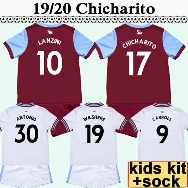 19 20 noble kids kit soccer jerseys new chicharito arnautovic home red away white football shirts zabaleta carroll lanzini short sleeve, Black
19 20 noble kids kit soccer jerseys new chicharito arnautovic home red away white football shirts zabaleta carroll lanzini short sleeve, Black
