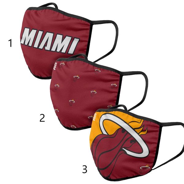 Miamiheatmen Women Foco Cloth Face Covering 3-pack Pm 2.5 Filter