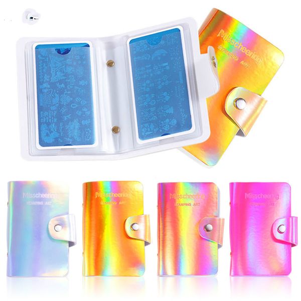 20slots empty nail art stamp plate stamping plates holder storage case laser colorful nail stamp template bag organizer manicure, Silver
20slots empty nail art stamp plate stamping plates holder storage case laser colorful nail stamp template bag organizer manicure, Silver
