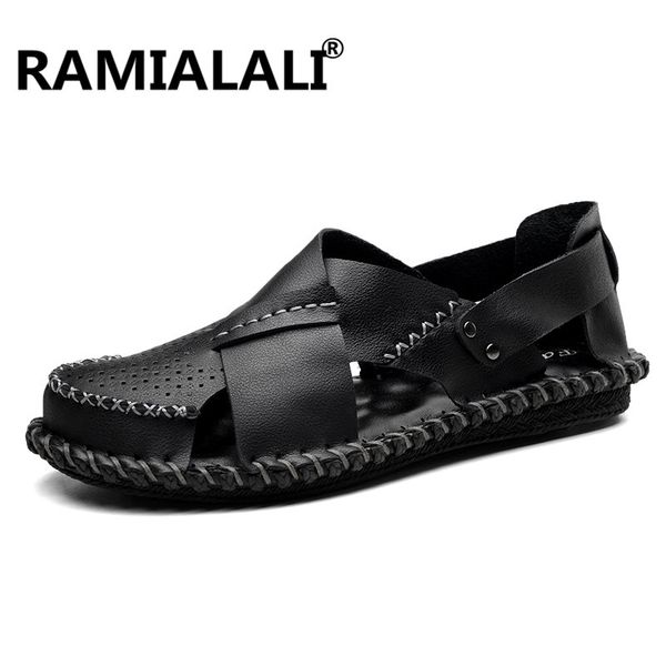 ramialali men sandals 2018 new fashion summer leisure beach men shoes real leather sandals black men's
ramialali men sandals 2018 new fashion summer leisure beach men shoes real leather sandals black men's