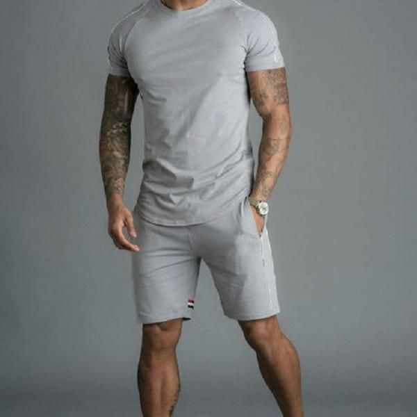 mens fashion hiphop streetwear t shirt tracksuits set designer cardigan short pants sportwear clothing sets outfits suit fitness gym for man, Gray
mens fashion hiphop streetwear t shirt tracksuits set designer cardigan short pants sportwear clothing sets outfits suit fitness gym for man, Gray