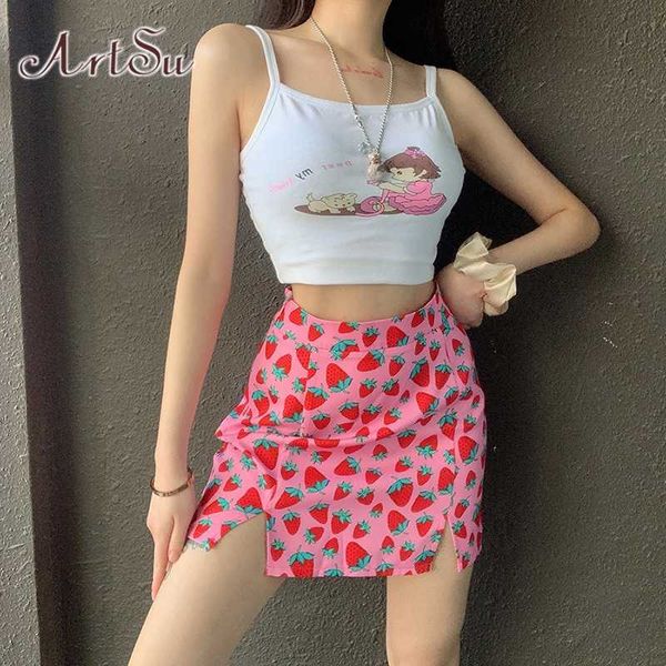 side split mini high waist strawberry skirt 2020 summer women fashion slim skinny pink chic female skirts assk52001, Black
side split mini high waist strawberry skirt 2020 summer women fashion slim skinny pink chic female skirts assk52001, Black