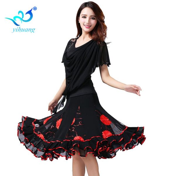 ladies ballroom dance competition suit modern standard dancewear outfits tango skirt waltz dance 2pcs blouses+skirt, Black;red
ladies ballroom dance competition suit modern standard dancewear outfits tango skirt waltz dance 2pcs blouses+skirt, Black;red