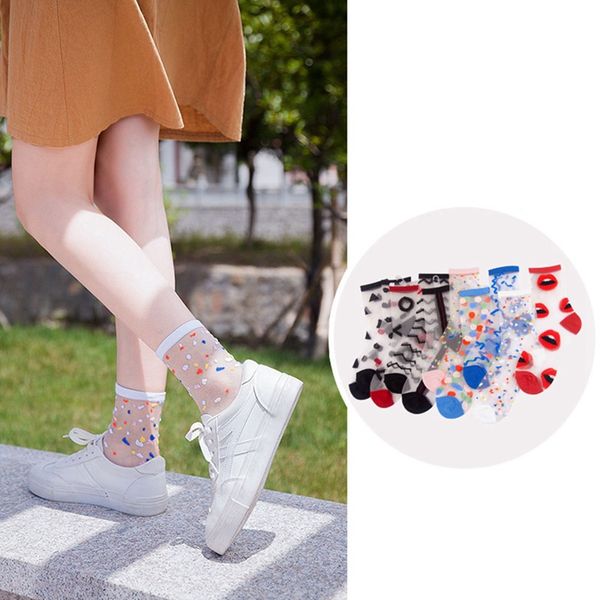 socks & hosiery spring summer ultra-thin glass filament woman printing dots korean style silk cute stripe transparent, Black;white
socks & hosiery spring summer ultra-thin glass filament woman printing dots korean style silk cute stripe transparent, Black;white