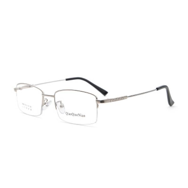 oeyeyeo new business comfortable myopic men's big face half frame metal memory glasses frame soft thin leg y9920, Black
oeyeyeo new business comfortable myopic men's big face half frame metal memory glasses frame soft thin leg y9920, Black