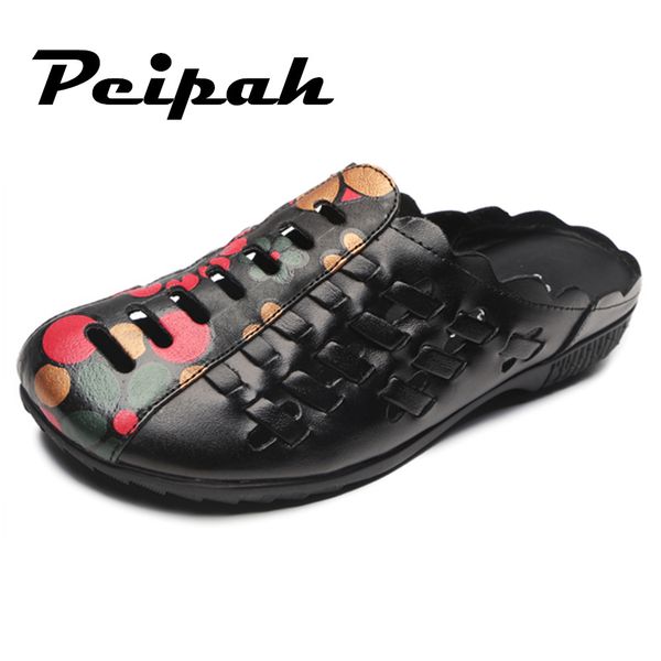 peipah vintage floral slides women summer slippers genuine leather flat women's slippers rome style casual ladies shoes, Black
peipah vintage floral slides women summer slippers genuine leather flat women's slippers rome style casual ladies shoes, Black