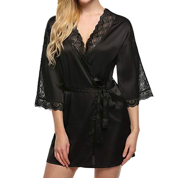 2019 ladies night dress fashion women sleepwear lace decal sleepwear lingerie temptation underwear coat chemise de nuit bb4, Black;red
2019 ladies night dress fashion women sleepwear lace decal sleepwear lingerie temptation underwear coat chemise de nuit bb4, Black;red