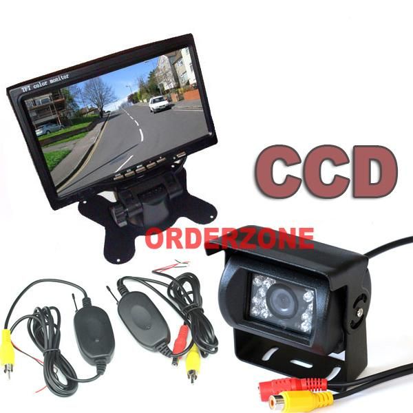 Wirele car rear view kit 7 quot lcd auto monitor 18led ir night vi ion waterproof hd ccd rever ing backup parking camera y tem
Wirele car rear view kit 7 quot lcd auto monitor 18led ir night vi ion waterproof hd ccd rever ing backup parking camera y tem