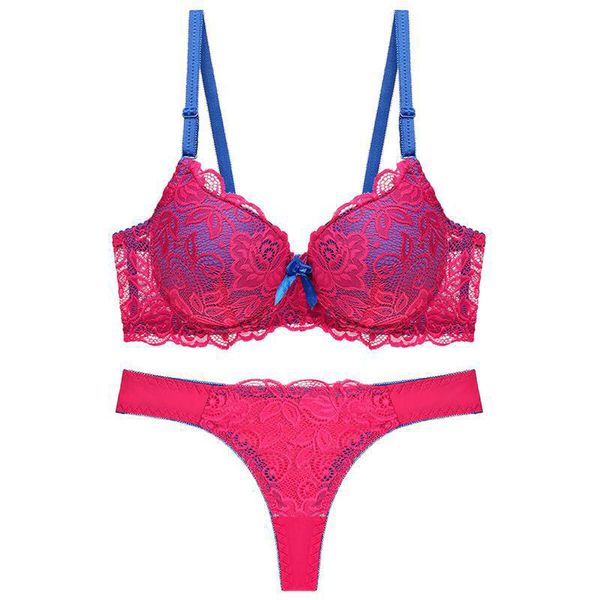 women lace super push up bra sets padded cup gather underwear sets bra string thong luxury lace lingerie new, Red;black
women lace super push up bra sets padded cup gather underwear sets bra string thong luxury lace lingerie new, Red;black