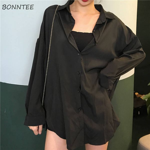 women's blouses & shirts women vintage basic solid black summer sun-proof teens korean college leisure all-match womens blouse ins, White
women's blouses & shirts women vintage basic solid black summer sun-proof teens korean college leisure all-match womens blouse ins, White