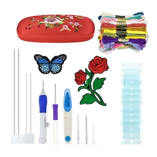diy вышивка швейная punch игл + 50 mix цвета нити швейные + hoops set home сада другие ручной инструмент
diy вышивка швейная punch игл + 50 mix цвета нити швейные + hoops set home сада другие ручной инструмент